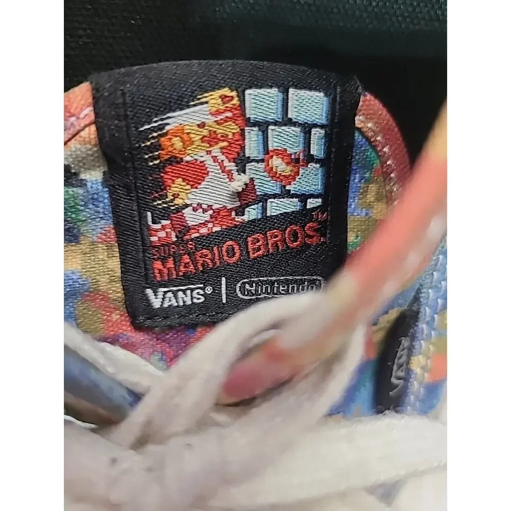 Vans X Super Mario Game Over Skateboard Shoe Women's 8 Men's 6.5 Canvas - Picture 14 of 16
